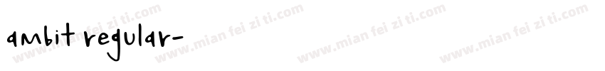 ambit regular字体转换